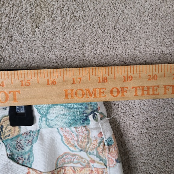 Chicos Jeans Women 2.5 US 14 Multicolor Floral Ankle Colorful Denim Stretch - Picture 5 of 11